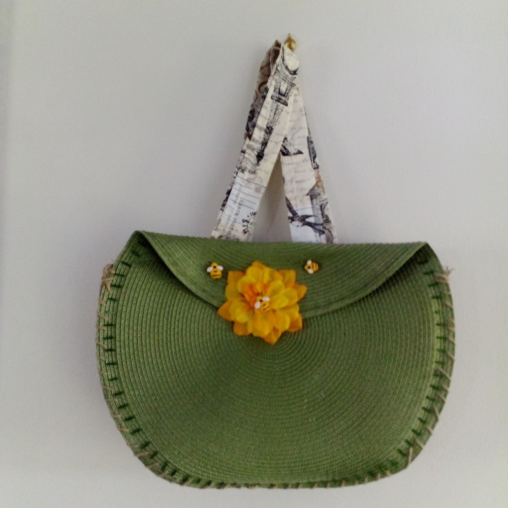 Green Floral Women's Bag